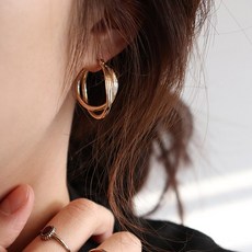 제인트 데일리 엔틱 빈티지 투웨이 레이어드 링 귀걸이