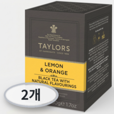 테일러스오브헤로게이트 홍차 티백 레몬 앤 오렌지, 2.5g, 2개, 20개입