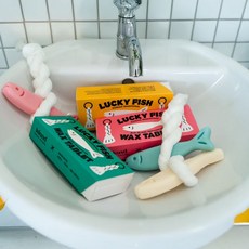 제로어클락 휴시 럭키피쉬 왁스타블렛 실내방향제 액막이 명태 집들이선물 디퓨저, 그린