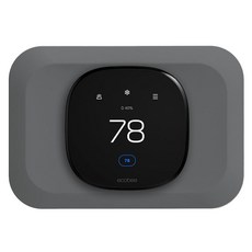 2022 Ecobee 스마트 온도 조절기 프리미엄 및 2022 Ecobee 스마트 온도 조절기 향상 프로그래밍 가능한 Wi-Fi 온도 조절기 액세서리와 호환되는 벽 플레이트, Tricorn Black, 1개