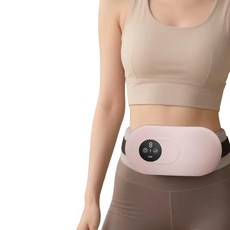 專業揉腹按摩儀家用減肥按摩腰帶智能懶人抖抖機塑形瘦肚子甩脂機, 1個, 粉色【升級款】