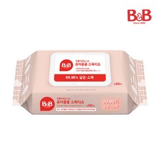 비앤비 자몽식초를 담은 세정티슈 캡형60매, 60매입, 6개