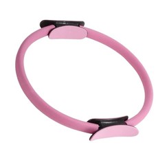 粉色皮拉提斯圈 瑜珈輔助圈 核心訓練圈 輕巧便攜 健身器材, 粉, 1個