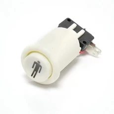 Happ 아케이드 멀티케이드 푸시 버튼 내구성 잠마 게임 스위치 8 색 오렌지 퍼플 바탑 머신, 04 1P white