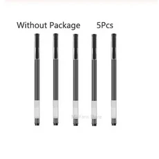 Xiaomi 호환 슈퍼 내구성 쓰기 로그인 펜 0.5mm 젤 펜 서명 펜 부드러운 스위스 리필 레드 블랙 잉크 펜 볼, 5pcs black ink pen