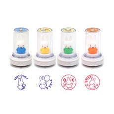 미피 피규어 만년스탬프 칭찬도장 (4개세트), 단품, 단품