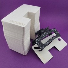 비즈톡 [Z-26-05]헤어집게핀 포장지 65x123mm 화이트 1팩(약200개)