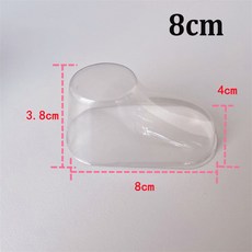 50pcs ~ 10Pcs 8cm PVC 투명 플라스틱 작은 발 모델 신발은 쉽게 변형되지 않는 재사용 가능, 02 20pcs, 01 8cm