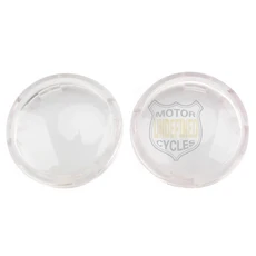 할리 여행용 도로 킹 Sportster 883 1200 Iron XL Softail Dyna 용 2pcs 오토바이 회전 신호 표시기 렌즈, 01 명확하다