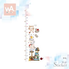WA. Wall Art 貓咪樂園 身高尺 壁貼