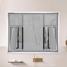 올원픽 지퍼뽁뽁이 에어캡 보온 창문 필름 뽁뽁이, 100x100cm, 두꺼운버블지퍼 좌우 하단 지퍼, 기본 색상