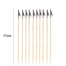 10/100pcs 분리형 악어 클립 나무 금속 페인팅 스탠드 악어 클립 에어 브러시 모델 부품 DIY 공예 모델 페, 01 17cm, 01 100pcs