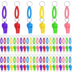 50피스 호루라기 벌크 신축성 있는 코일이 플라스틱 - 아동용 6가지 색상 호루라기 코치 심판 생일 파티 선물 생존 비상 훈련 및 이벤트를 위한 어린이 116739, 50피스 호루라기 벌크, 신축성 있는 코일이 플라스틱