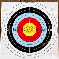 양궁 활 과녁판 표적 스탠드 화살 연습 트레이닝 실내 용지 훈련, 40cm 풀링 50장, 1개