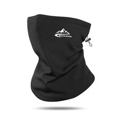 保暖內絨面罩, 黑色, 1個