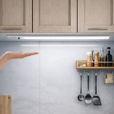 비상 핸드 모션감지 다용도 싱크대 주방 USB LED 조명 50cm, 화이트
