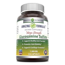 AMAZING NUTRITION 葡萄糖胺保健食品 1000mg, 1個, 120 件