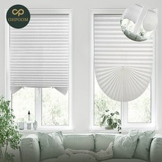 [픽앤] 무타공브라인드 종이블라인드 배란다블라인드 붙이는 셀프 블라인드 90x150cm 암막형 화이트