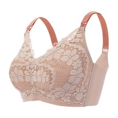 雪倫小舖 哺乳內衣 38-46DEF罩杯孕婦內衣 加大尺碼無鋼圈內衣 蕾絲桑蠶絲胸罩