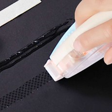 손에 안묻는 글루테이프 풀테이프 깔끔한 사무용 붙이는풀, 3-풀테이프-그린, 퍼플/핑크/그린, 1개