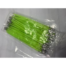 SS-ㄚ樟的店 附發票 (螢光綠) 割草機 牛筋繩 牛筋線 牛筋條 五角型 / 星型 100條裝3.7mm, 1個, (含稅)五角型 / 星型~100條