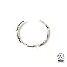 GOODFORIT x Barns Outfitters North Works 變形蟲麻花銀幣銀手鐲, 1個