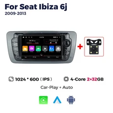 4코어 2 32G 안드로이드 13 Autoradio For Seat Ibiza 6j 2009 자동차 라디오 WIFI GPS RDS Carplay 멀티, 02 MN-SE01-H2-A-10Y