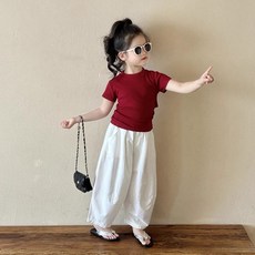 BABY BEAR 女童短袖兩件式套裝 韓版甜美可愛兒童服飾