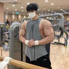 夏季新款男士健身大碼背心訓練透氣彈力舒適吸濕排汗無袖坎肩上衣