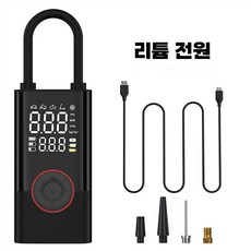 ZOZOFO 무선 에어 펌프 보조 배터리 자동 공기 바람 주입기 휴대용 자동차 차량용 전동 에어 펌프, 1개, 4000mAh