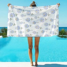 꽃무늬 프린트 비치 타월 애니메이션 목욕 욕실 샤워