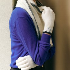 매장정품 JILLSTUART 질스튜어트 질스튜어트뉴욕 아이보리 배색포인트 울혼방 장갑[JAGV5F680IV] 1249759