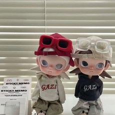 지거 Zsiga 지가 20cm 1/8 액션피규어 인형 인형옷 인형 불포함 팝마트, 20cm 지거 (지거인형 불포함), 그레이 캡모자+후디+팬츠+화이트 안경 세트
