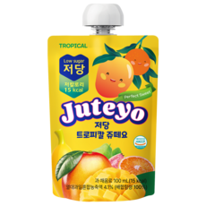 [쥬떼요]저당 저칼로리 저자극 트로피칼 쥬떼요 20팩/40팩 [원산지:국산], 20개, 100ml