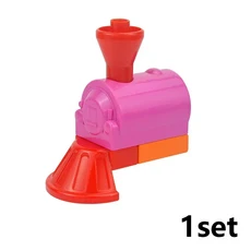 쿠쿠스토어 빅사이즈 빌딩 블록 기차 자동차 부품 도시 트랙 직선 운송 대형 입자 벽돌 호환 Duploes, 33 GD34