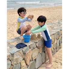 아동래쉬가드 래쉬가드세트 수영복 자외선차단 긴팔반바지