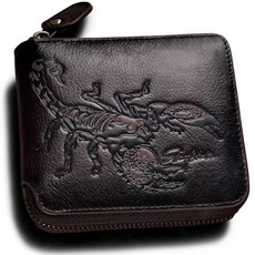 [ 992837 ] 스니페이트 남성용 지퍼 지갑 동전 포켓이 있는 가죽 추가 용량 RFID 차단 남편과 남자친구를 위한 선물 커피 레트로