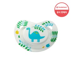 더블하트 Fun Friends 노리개 젖꼭지, 2개, 공룡, 3단계