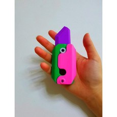 야광 당근 안전칼 선물용 팬시 장난감 빛나는 1개 미니, 한 사이즈, 24.보라색녹색분말