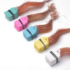 防水園藝標簽花卉吊牌塑料標簽吊簽彩色苗木植物標簽掛牌綠植, 4.5*3藍色100張