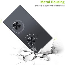 6 포트 3.5mm 오디오 스위치 양방향 3.5mm 오디오 스위처 지원 PC 전화 헤드폰의 경우 1 in 1 out 6 in 1 out 1 Out 1, 회색