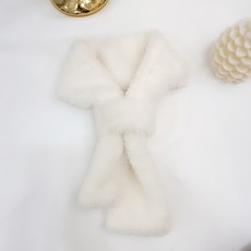 남녀공용 뽀글이 부드러운 양털목도리 양쪽매듭