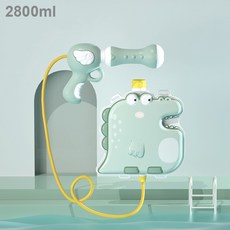 背包水槍 可愛卡通造型背包 大容量儲水箱 戲水玩具 多人對戰 戶外戲水 夏日玩水, 1個, 恐龍