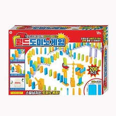 도미노 놀이 장애물 어린이 블럭 게임 장난감 200p