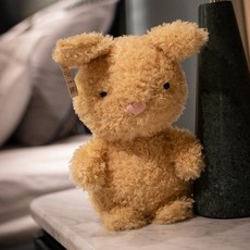 보들보들 털 인형 동물 봉제 애착 감성 인테리어 소품 생일 몽글몽글 귀여운 수면, 토끼, 20cm