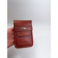 U.S. POLO牛皮煙盒，適用軟硬包香菸，匠斗精選，NG出清特惠，展現您的品味, 1個, 棕色