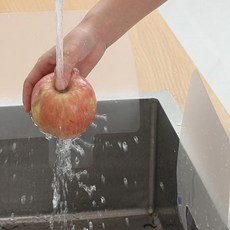 주방 싱크대 흡착식 설거지 물튀김 방지 물막이 커버 2P