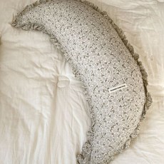 2025新款棉麻月牙抱枕 寶寶安撫枕 可拆洗牀頭靠墊 孕婦夾腿抱枕, 004號棉麻月牙抱枕,25x80cm抱枕套【不含芯】