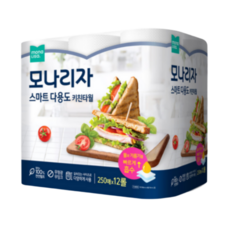 모나리자 스마트 다용도 키친타올 250매, 12개