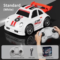 2026년 신형 C6 RC 드리프트 카 모드 라이트 사운드 카메라 화면 제어 유도 추적, YT-Q216-White-NO LCD